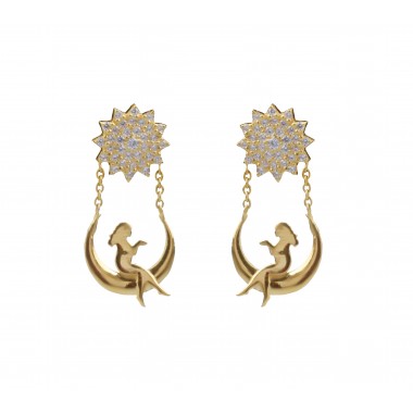 22kt Fancy Stud and Drops for Women's